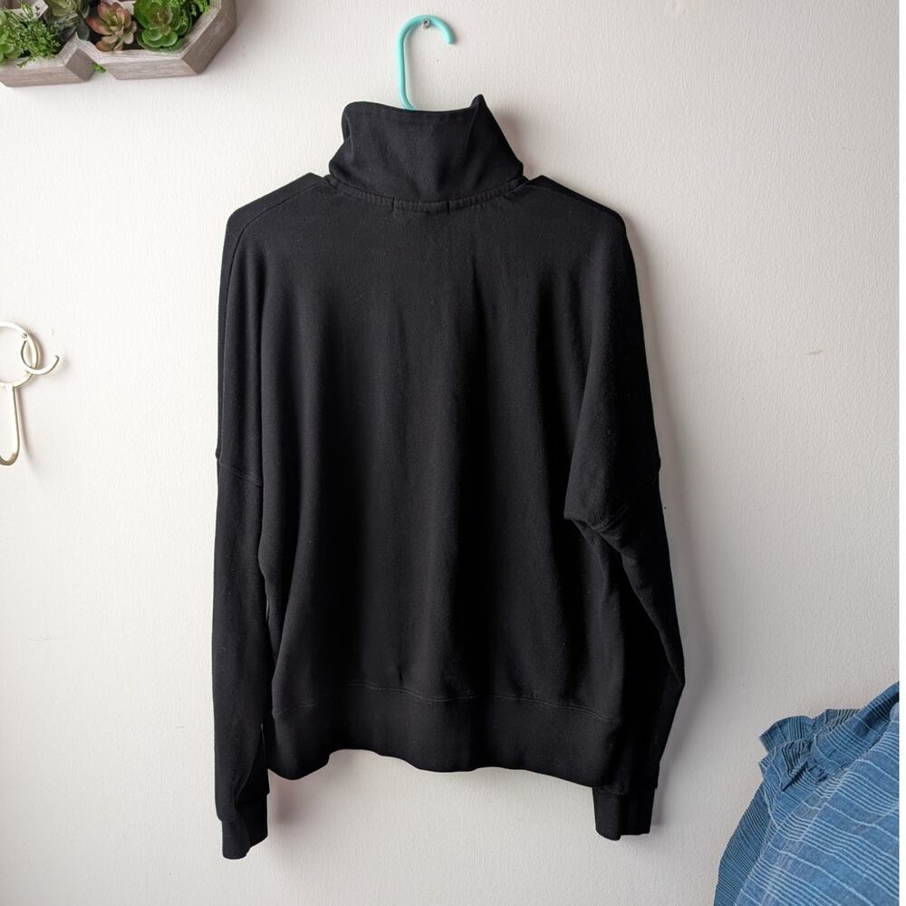 perfectwhitetee black Maren half zip pullover - Picture 3 of 5